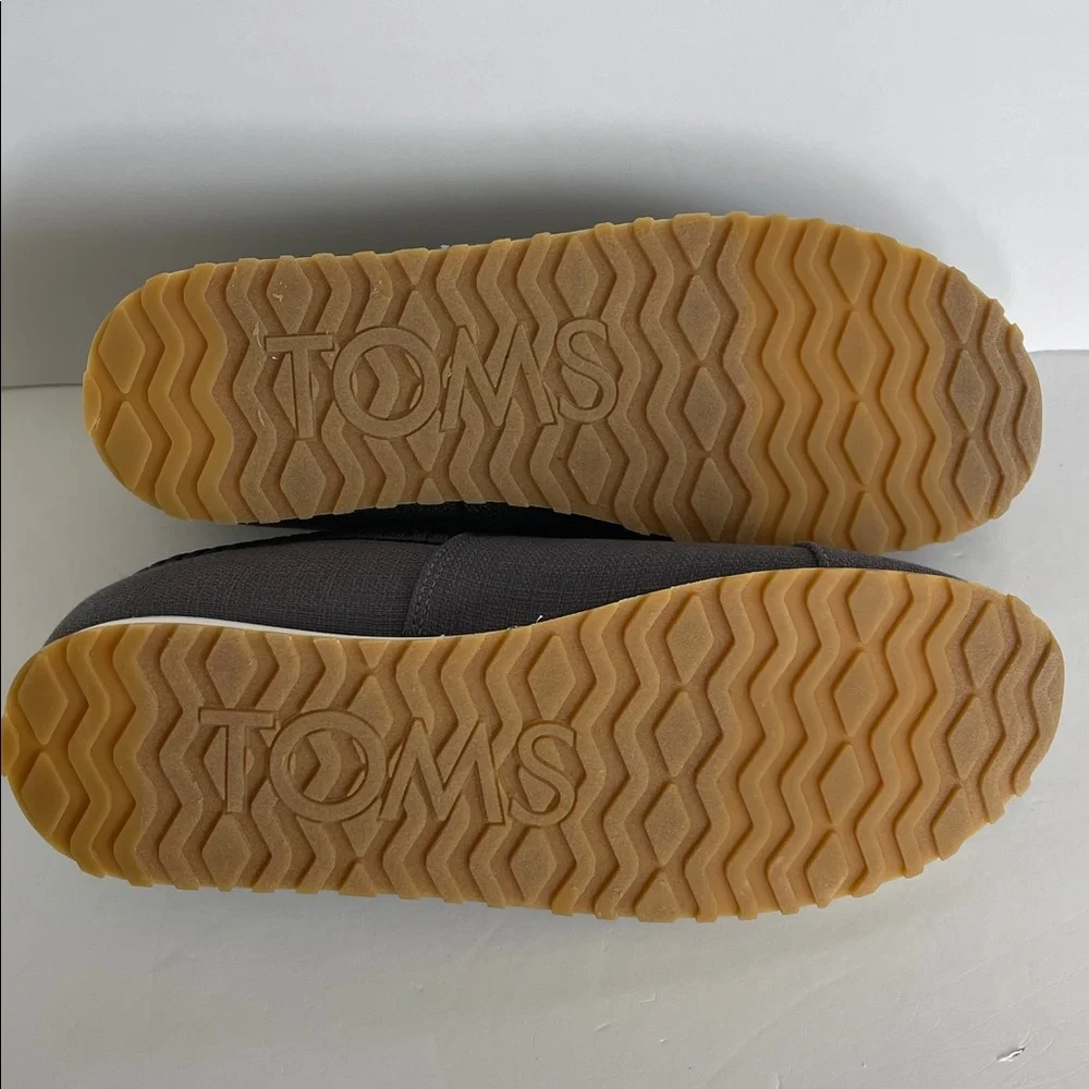 Toms Men's Alpargata Resident Gray‎ Slip-On Sneakers Loafers 10 NWOT